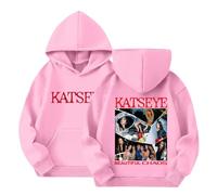 Sweat à capuche pour enfant Kpop Fan Support Merch Sweat-shirt à capuche style coréen Y2K Hip Hop Streetwear pour filles garçons, 01-1-rose, 9-10 ans