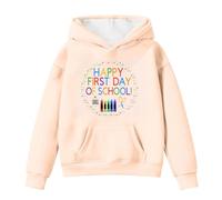 Sweat à capuche pour enfant - Multicolore - Capuche - Poche kangourou - Sweat-shirt festif ludique - Inscription bougie graphique - T-shirt d'anniversaire pour fête d'anniversaire, Stil-w01 Beige, 5-6