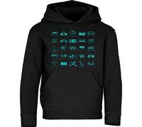 Sweat à Capuche pour Enfants: Controller - Gaming - Gamer Jeux Vidéo Game-s PC Play E-Sport - Cadeau Anniversaire Noel Fils Garçon-s Enfant Fille-s Sweater Hoodie Pull Pull-Over (164-S)