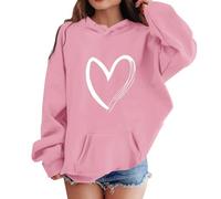 Sweat À Capuche pour Enfants Vêtements De Mode, Couleur Unie Manches Longues Confortable Imprimés Chaud Hoodie Hiver Ample Super Douce Peluche Et Épaissi Fashion Trendy Sportswear Fille Garcon