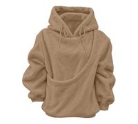 Sweat à capuche pour femme avec grande poche pour animal de compagnie, noir avec aspect décontracté doux et encolure claire ou capuche, pour le quotidien, les voyages et les combinaisons décontractées