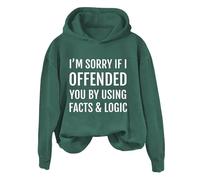 Sweat à capuche pour femme avec inscription « I Want You To Know That Someone » avec inscription sarcastique amusante, Vert-C., M