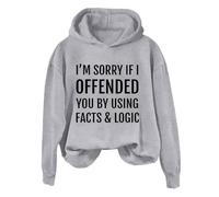 Sweat à capuche pour femme avec inscription « I Want You To Know That Someone » avec inscription sarcastique amusante, Gris-C., XL