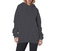 Sweat à capuche pour femme Christian Faith Over Fear Fall Graphic Jésus dessin animé Pull Pray The Lord Trendy Drawstring Letter Fleece Lined with Hood Tops Loose Fit Thin Religious God, gris foncé