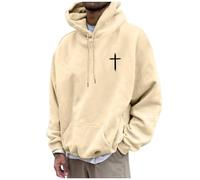 Sweat à capuche pour femme Christian God Loves You mignon avec lettre Jésus graphique Pull Tops Pray The Lord Thin Trendy Sweats à capuche Goth Faith I Love Jésus avec capuche Coupe ample Automne