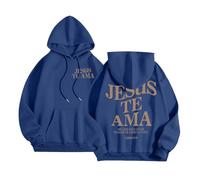 Sweat à capuche pour femme Christian Jesus Te Ama mignon plage doux sweatshirts à capuche Faith Trendy été décontracté graphique pulls coupe ample Essential God Trust In The Lord Anime 2025 Vintage