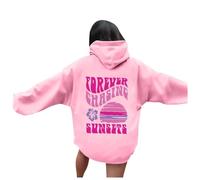 Sweat à capuche pour femme « Meet at The Beach », Rose, S