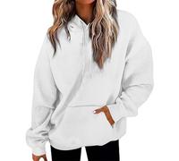 Sweat À Capuche pour Femme Sweatshirt Coton Manche Longue avec Poche Cordon Sweat Femme Mode Ample Et Respirant Décontractée Pullover Hauts Grande Tailles Outerwear Y2k d'automne