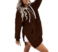 Sweat À Capuche pour Femme Sweatshirt Coton Manche Longues avec Poche Cordon Sweat Chic Lâche Decontracte Hoodie Haut Grande Taille Outwear Sport Gym Outdoor