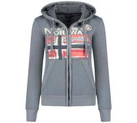 Sweat à capuche pour Femme Veste Farlotte Geographical Norway Taille S Noir
