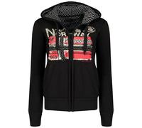 Sweat à capuche pour Femme Veste Farlotte Geographical Norway Taille S Noir