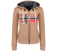 Sweat à capuche pour Femme Veste Farlotte Geographical Norway Taille S Noir