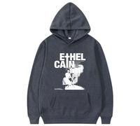 Sweat à Capuche pour Femmes et Hommes Imprimé Singer Fans Album Ethel Merch Cain Tour Casual Oversize Retro Unisexe à Manches Longues-Dark Grey||x_l