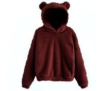Sweat à Capuche pour Fille avec Oreilles de Chat - Manches Longues - Polaire Ample - Peluche - Pull à Capuche - Chaud - Doux et Confortable - Haut De Loisirs n24