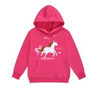 Sweat à Capuche pour Fille Manteau Sweat Chaud avec Motif Cheval Capuche Ajustable et Poche Manches Longues Style Ranch Hivernal idéal pour activités Quotidiennes et Loisirs (12-13 Years)