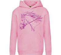 Sweat à Capuche pour Fille: My Horse - Cadeau Anniversaire Noel Enfant Filles - Sweater Hoodie Pull Sport Hippique Cheval Frange Poney Pony (128)