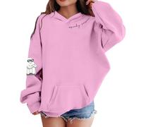 Sweat à Capuche pour Filles - Hoodie d Hoodie Halloween imprimé Doux en Polaire Ensemble Confortable et Chaud pour Enfants Veste décontractée adaptée à l’Usage Quotidien (2-3 Years)