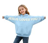 Sweat à Capuche pour Filles Jesus Faith Over Fear Essential Hoodies Workou décontracté Graphique chrétien Haut à Capuche Dieu drôle Coupe Ample Plage été avec Capuche Tenues Anime I Love Jesus f23