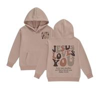 Sweat à Capuche pour Filles Jesus Faith Over Fear Essential Hoodies Workou décontracté Graphique chrétien Haut à Capuche Dieu drôle Coupe Ample Plage été avec Capuche Tenues Anime I Love Jesus f20