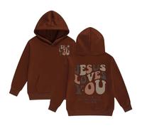 Sweat à Capuche pour Filles Jesus Faith Over Fear Essential Hoodies Workou décontracté Graphique chrétien Haut à Capuche Dieu drôle Coupe Ample Plage été avec Capuche Tenues Anime I Love Jesus f20