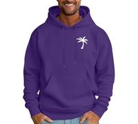 Sweat à capuche pour homme à manches longues, pull à capuche en polaire imprimé à revers - Sweat à capuche thermique confortable avec poche - Sweat à capuche uni à coupe ample - Automne et hiver