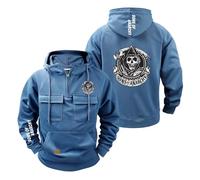 Sweat À Capuche pour Homme A.na.rc.h.y S.on.s Demi Zip Veste D'entraînement Confortable Pull Vêtements De Sport Manches Longues Imprimé Graphique-LanSe||m