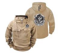 Sweat À Capuche pour Homme A.na.rc.h.y S.on.s Demi Zip Veste D'entraînement Confortable Pull Vêtements De Sport Manches Longues Imprimé Graphique-KQSe||m