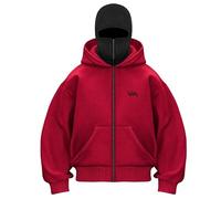 Sweat à capuche pour homme avec fermeture éclair et cagoule, sweat-shirt à capuche zippé pour homme, noir, sweat-shirt pour homme coupe-vent chaud, sweat à capuche, veste à manches longues, manteau de