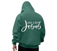 Sweat à capuche pour homme avec impression lettre Jesus Loves You Sweats à manches longues confortables élégants et légers pour tous les jours Sweat à capuche Streetwear Pull Sport Entraînement