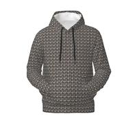 Sweat à capuche pour homme avec imprimé race de chien, vêtement chaud et décontracté pour l'hiver, l'automne et le printemps avec poche kangourou