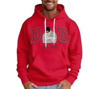 Sweat à capuche pour homme avec imprimé Y2K avec cordon de serrage, rouge