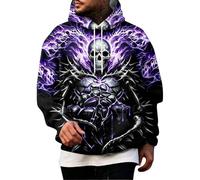 Sweat à capuche pour homme avec zombie escalade avec motif horreur