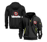 Sweat À Capuche pour Homme B.i.m.o.t.a Manches Longues Vêtements De Sport Demi-Fermeture Éclair Vestes Printemps Et d'automne Manteaux Unis-HeiS||s