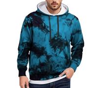 Sweat a Capuche pour Homme Cachemire pour Grande Chale Doublé Roule Golf Fashion des Acrylique XS Noire Sympa Coeur Damier Difference Meilleurs Dragon Ventrale