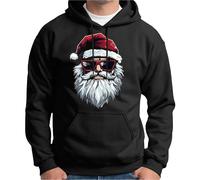 Sweat à capuche pour homme - Impression 3D de Noël - Veste de transition décontractée - Manches longues - Pull de travail - Avec poches - Coupe droite - Sweatshirt basique - Veste d'automne d'hiver