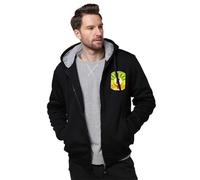 Sweat À Capuche pour Homme Polaire Épaisse - Fermeture Éclair Intégrale - Doublure Sherpa Chaude Et Épaisse - Imprimé Décontracté - Armoiries De Madagascar Drapeau National - Manteau Polaire D'Hiver