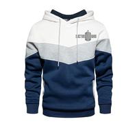 Sweat à Capuche pour Homme pour Doctor Who Packable Patchwork à Capuche Pull Streetwear décontracté Sweat à Capuche pour Homme,White-L