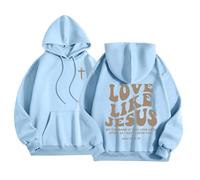 Sweat à capuche pour homme pour la vie quotidienne, coupe ample, sweatshirts graphiques pour l'hiver, polyvalent, confortable à porter avec des t-shirts, bleu, 4XL