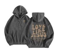 Sweat à capuche pour homme pour la vie quotidienne, coupe ample, sweatshirts graphiques pour l'hiver, polyvalent, confortable à porter avec des t-shirts, gris foncé, 5XL