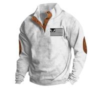 Sweat à capuche pour homme - Pull à col rond pour homme - Pull de travail pour homme - Vêtements de sport pour femme - Tunique longue pour femme - Vêtement de détente confortable, blanc, XL