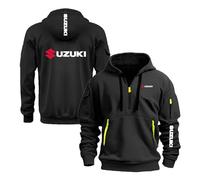 Sweat À Capuche pour Homme SU.ZU.K.I Graphic Street Wear Demi-Zip Outwear Manches Longues Vestes Printemps Automne Manteaux-HeiS||m