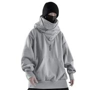 Sweat à capuche pour homme, sweat à capuche à col bouffant pour homme, pull à capuche surdimensionné décontracté ample, sweat à capuche tendance classique, pull uni à manches longues avec grande poche