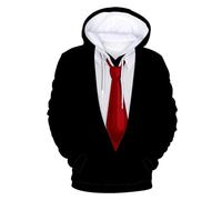 Sweat à capuche pour homme Sweat à capuche drôle Fête d'anniversaire classique Humour Tux Sweat à capuche Sweat à capuche Homme Classique, bleu, XL