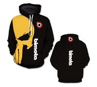 Sweat À Capuche pour Homme Vêtement De Sport B.i.m.o.t.a Printemps-Automne Manteau Sweat-Shirts Manches Longues Impression 3D Veste Pulls-D||4X_l
