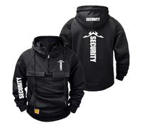 Sweat À Capuche pour Homme Vêtements De Sport S.EC.URI.TY Pulls Hauts Sweats Imprimés D'extérieur Shirts Manches Longues-HeiSe||3X_l