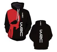 Sweat À Capuche pour Homme W.R.C Veste De Sport Pull Over Shirt Manches Longues Haut avec Poches Manteau Décontracté Imprimé Printemps Automne-D||x_s