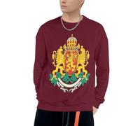 Sweat À Capuche pour Hommes Bulgarie Emblème National Graphique Sweat À Capuche Manches Longues Cordon Hauts avec Poches pour Usage Quotidien Activités De Loisirs Plein Air Pique-Niques