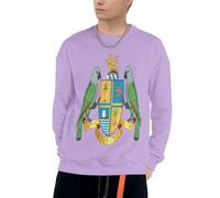 Sweat À Capuche pour Hommes Dominique Emblème National Graphique Sweat À Capuche Manches Longues Cordon Hauts avec Poches pour Usage Quotidien Activités De Loisirs Plein Air Pique-Niques