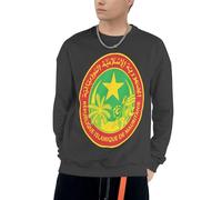 Sweat À Capuche pour Hommes Mauritanie Emblème National Graphique Sweat À Capuche Manches Longues Cordon Hauts avec Poches pour Usage Quotidien Activités De Loisirs Plein Air Pique-Niques
