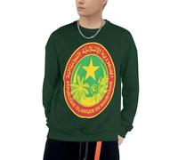 Sweat À Capuche pour Hommes Mauritanie Emblème National Graphique Sweat À Capuche Manches Longues Cordon Hauts avec Poches pour Usage Quotidien Activités De Loisirs Plein Air Pique-Niques
